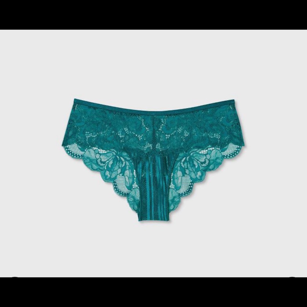 (Bundle item only)Greenish Colored Lace Panties Size L